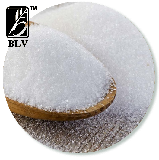 white refined sugar